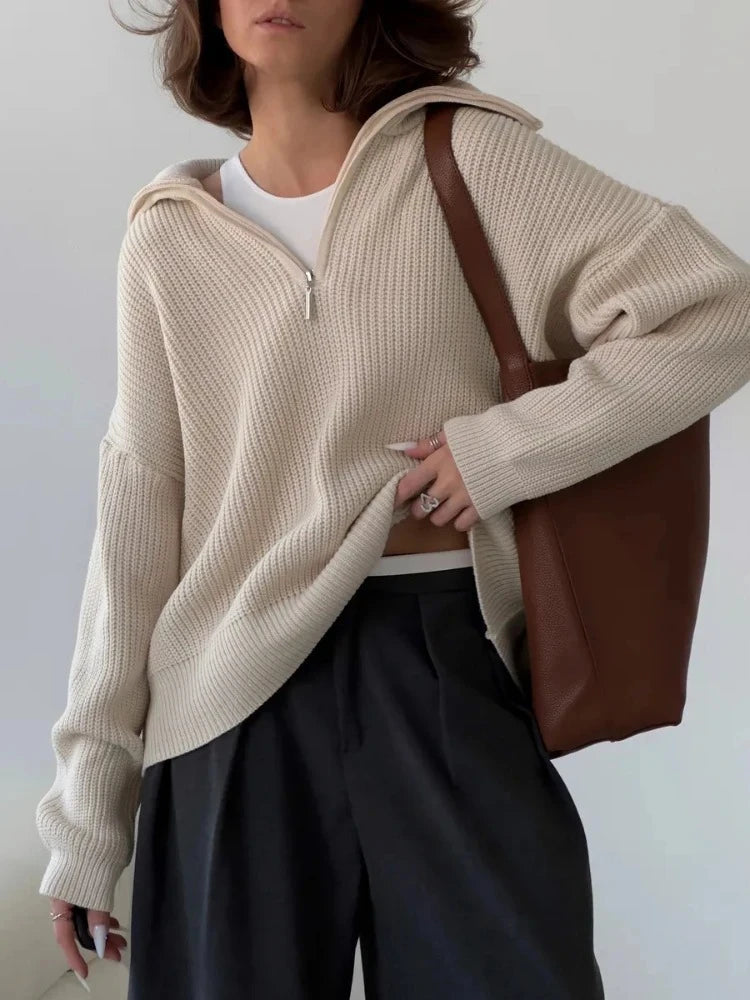 Kora Zip Knit Sweater