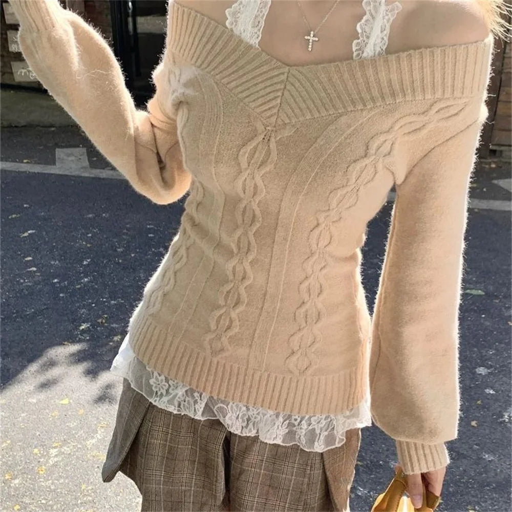 Greyline V-Neck Knit