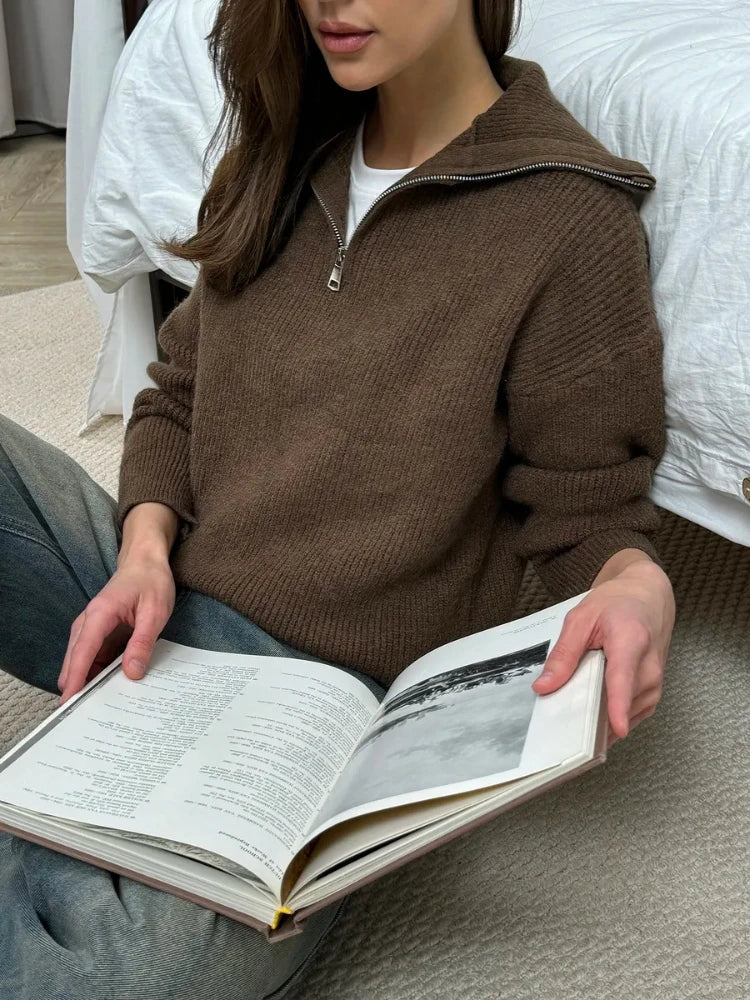 Kora Zip Knit Sweater