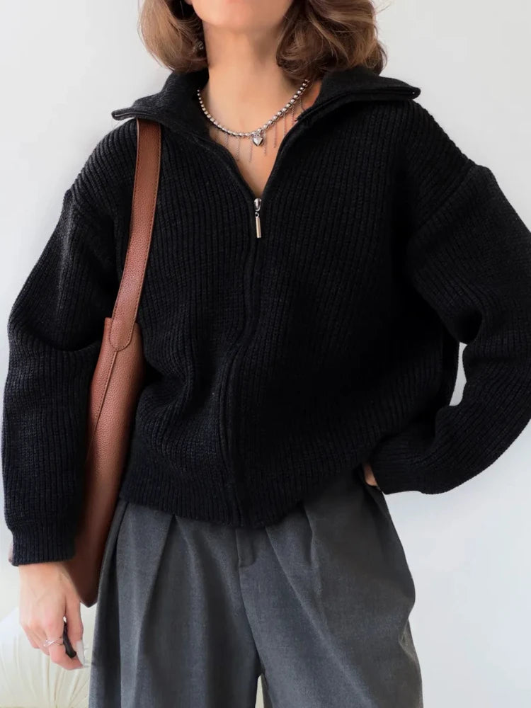 Kora Zip Knit Sweater