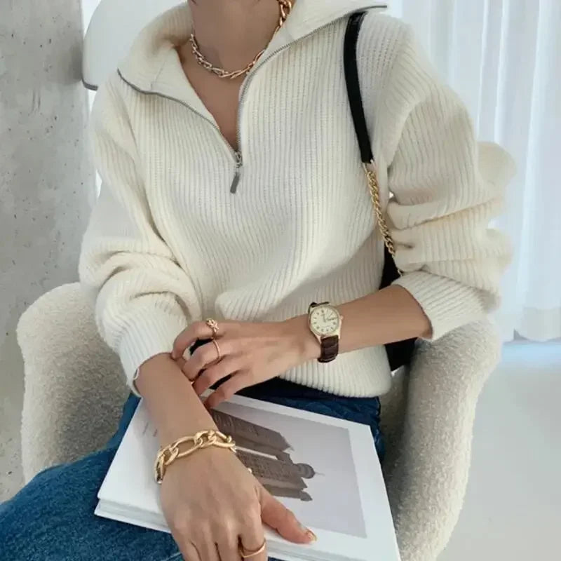 Kora Zip Knit Sweater